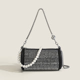 Shiny Rhinestone Crossbody Bag Casual Fashion