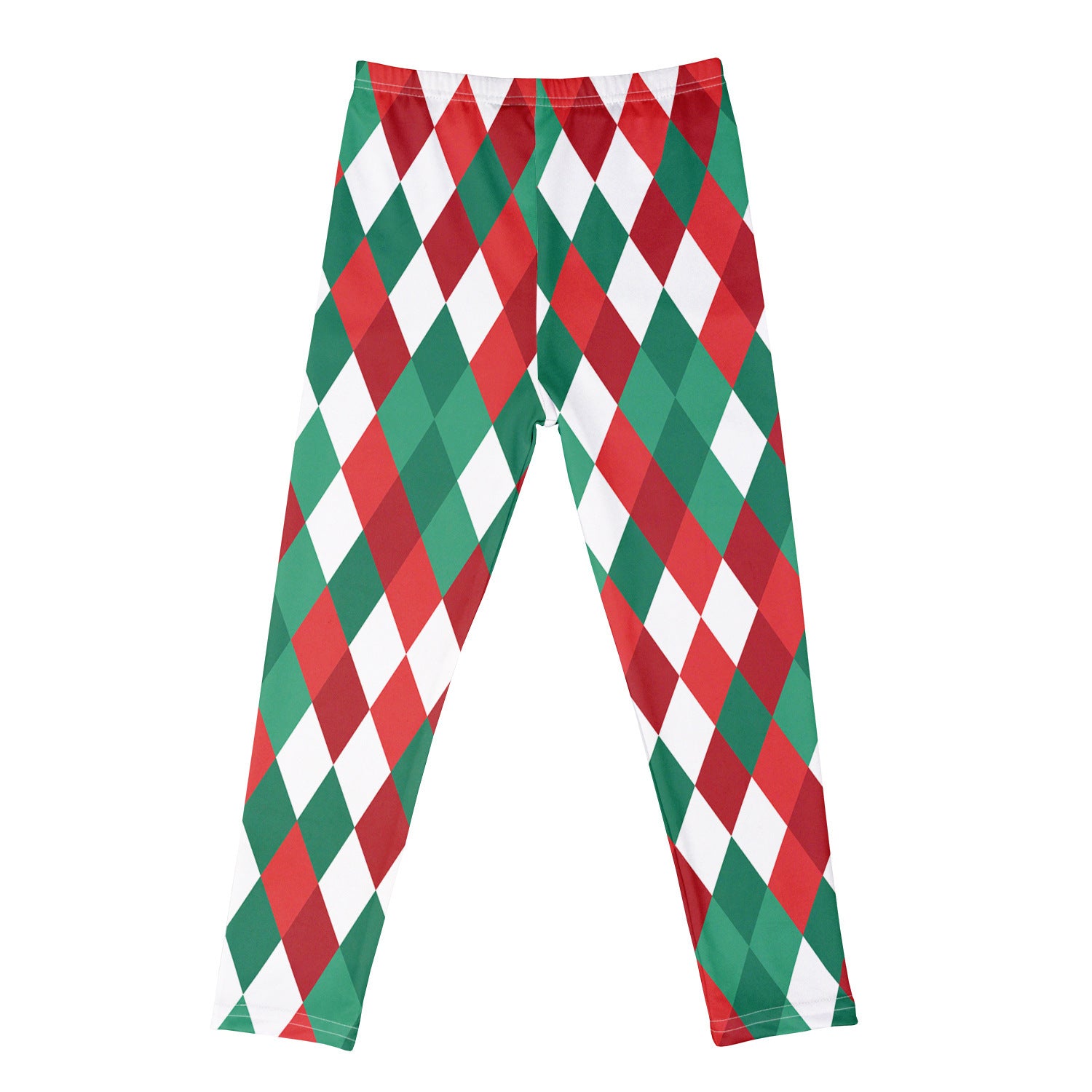 Padded Brushed Fleece Christmas Print Sports Trousers