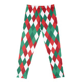 Padded Brushed Fleece Christmas Print Sports Trousers