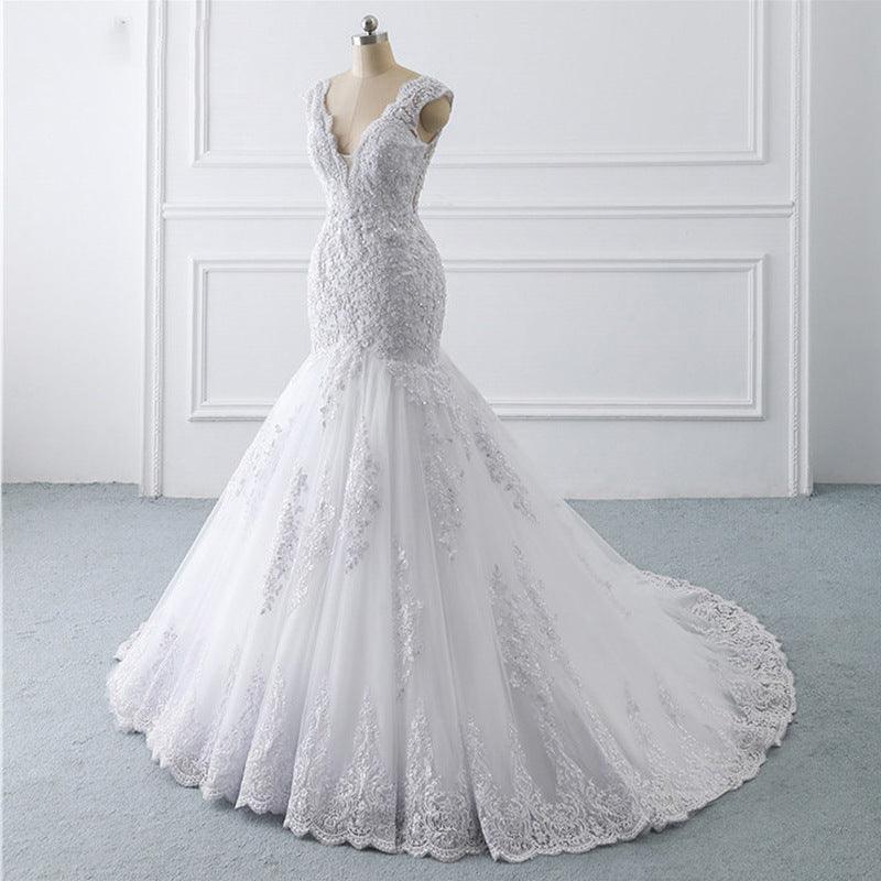 Mermaid Light Wedding Dress Sexy Trailing Luxury Sen Is Thin Bride French Retro - Nioor