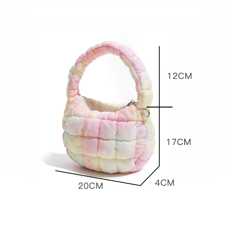 Cloud Bag Bubble Pleated Nylon Puff Handbag