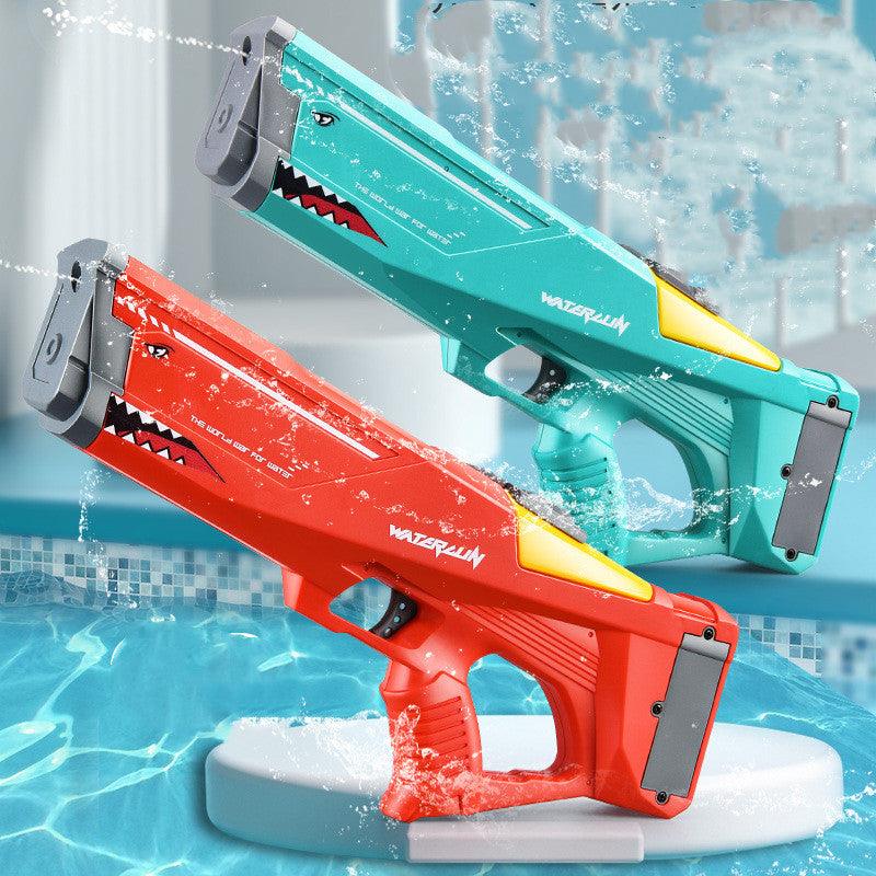 Automatic Electric Water Gun Toys Shark High Pressure Outdoor Summer Beach Toy Kids Adult Water Fight Pool Party Water Toy - Nioor