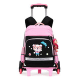 Korean Detachable Trolley Bag For Elementary School Students - Nioor