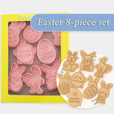 Easter Cookie Mold Cartoon Bunny Easter Egg Cookie Press - Nioor