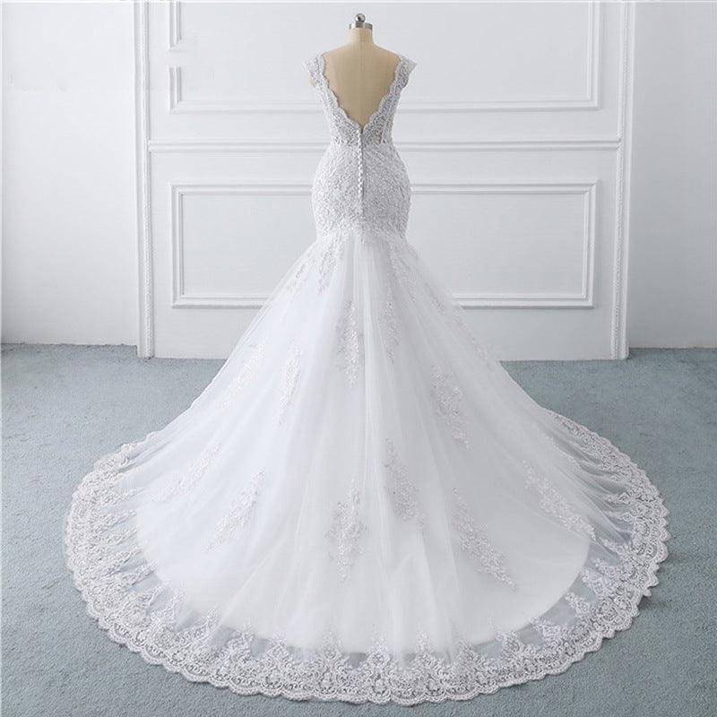 Mermaid Light Wedding Dress Sexy Trailing Luxury Sen Is Thin Bride French Retro - Nioor