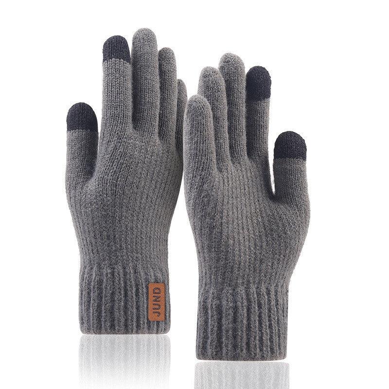 Knitted Woolen Cold Weather Gloves For Men - Nioor