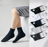 Business Socks Men's Pure Color Simple Style - Nioor