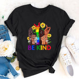 Ebay Independent Station Foreign Trade New Women's T-shirt BE KIND Casual Printing Spot Short-sleeved T-shirt Wholesale Delivery - Nioor