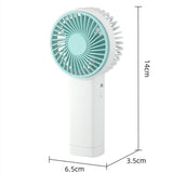 Portable Handheld USB Rechargeable Small Fan With Light - Nioor