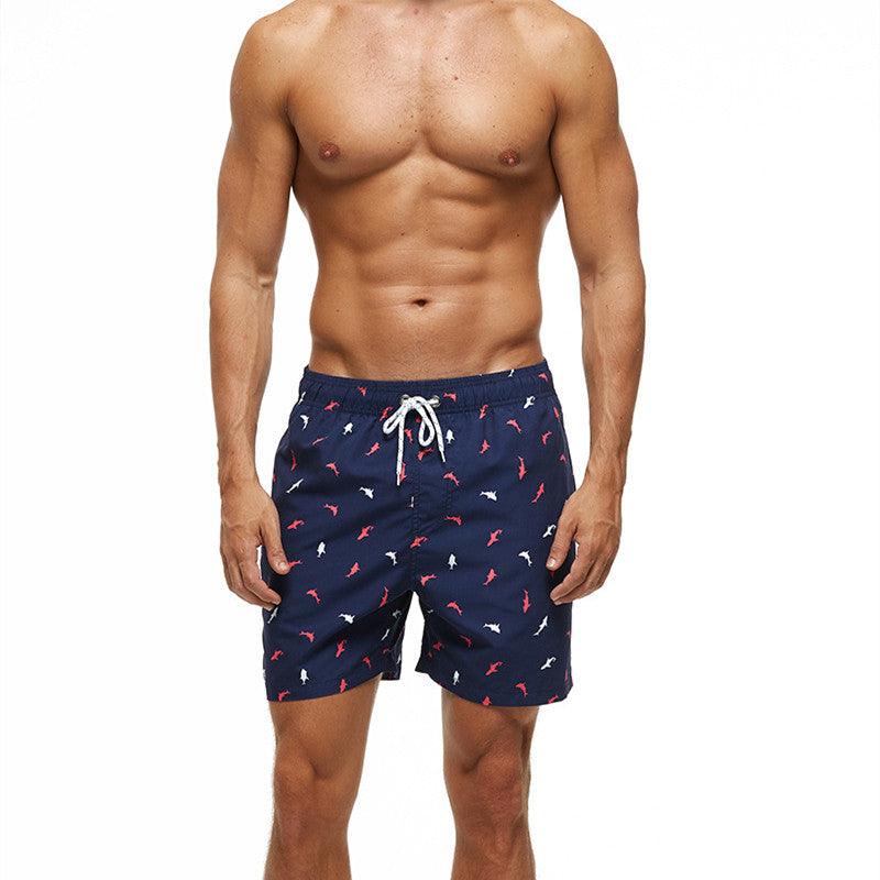 Men's Fashion Casual Loose Print Beach Shorts - Nioor