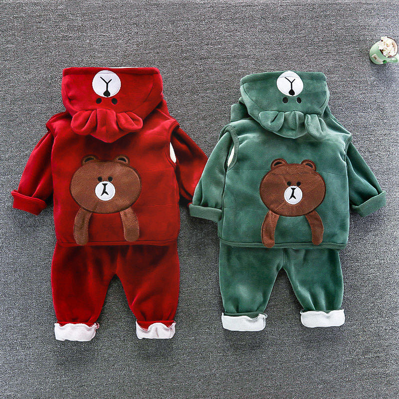 Three-piece Set Of Baby Clothes For Children And Children