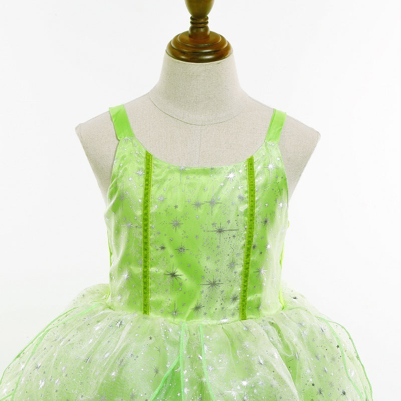 Tinker Bell Elf Dress Tiana Girls