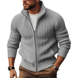 Zipper Outerwear Sweater Coat For Men Fleece-lined Thickened Winter - Nioor