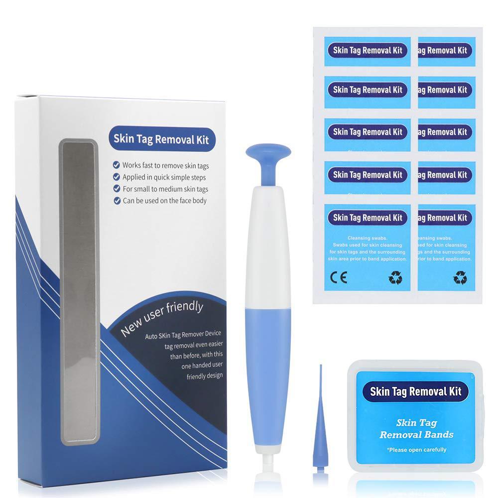Skin Tag Removal Kit Home Use Mole Wart Remover Micro Band Skin Tag Treatment Tool Easy To Clean Skin Care Tool - Nioor