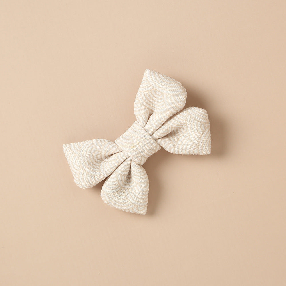 Retro Style Bow Children's Hair Edge Clip Jewelry