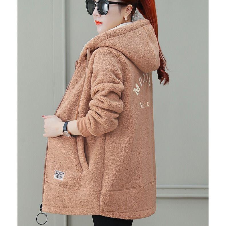 Autumn Winter Coat Cardigan Winter Faux Lamb Fur Coat - Nioor