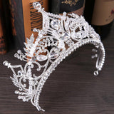 Crystal Big Crown Wedding Hair Accessories - Nioor