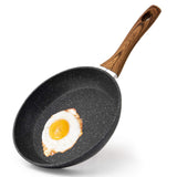 Egg Frying Pan Non Stick 20cm 8 Inch, Induction Wok For Steak Bacon Hot-Dog Burgers, Forged Aluminum Woks Nonstick Anti-Scratch Coating Anti-scalding Handle Design Bann - Nioor