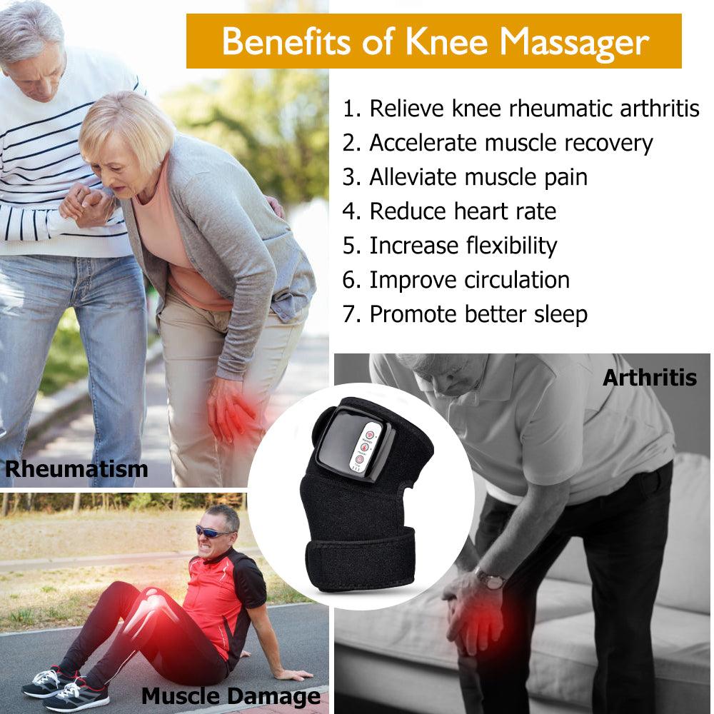 Electric Infrared Heating Knee Massager Wrap Elbow Joint Support Vibration Therapy Physiotherapy Machine Pain Relief Massageador - Nioor