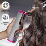 Electric LCD Display Automatic Rotating Cordless Hair Curler Fast Curling Iron Tongs Portable USB Rechargeable With Comb Safe USB Cordless Automatic Rotating Hair Curler Hair Waver Curling Iron - Nioor