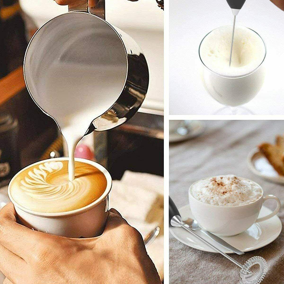 Electric Milk Frother Drink Foamer Whisk Mixer Stirrer Coffee Eggbeater Kitchen - Nioor