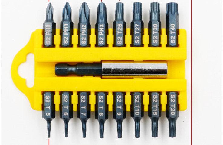 Electric Screwdriver Bit Set Cross Inner Hexagonal Wind Bit Beaten Strong Magnetic Hand Drill High-Strength Screwdriver Bit - Nioor