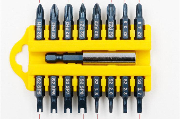 Electric Screwdriver Bit Set Cross Inner Hexagonal Wind Bit Beaten Strong Magnetic Hand Drill High-Strength Screwdriver Bit - Nioor