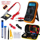 Electric Soldering Iron Multimeter Set Digital Display Soldering Iron Kit - Nioor