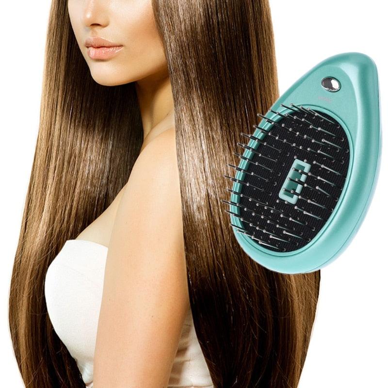 Electric Sound Wave Vibration Magnetic Massage Comb Portable Negative Ion Hair Comb - Nioor