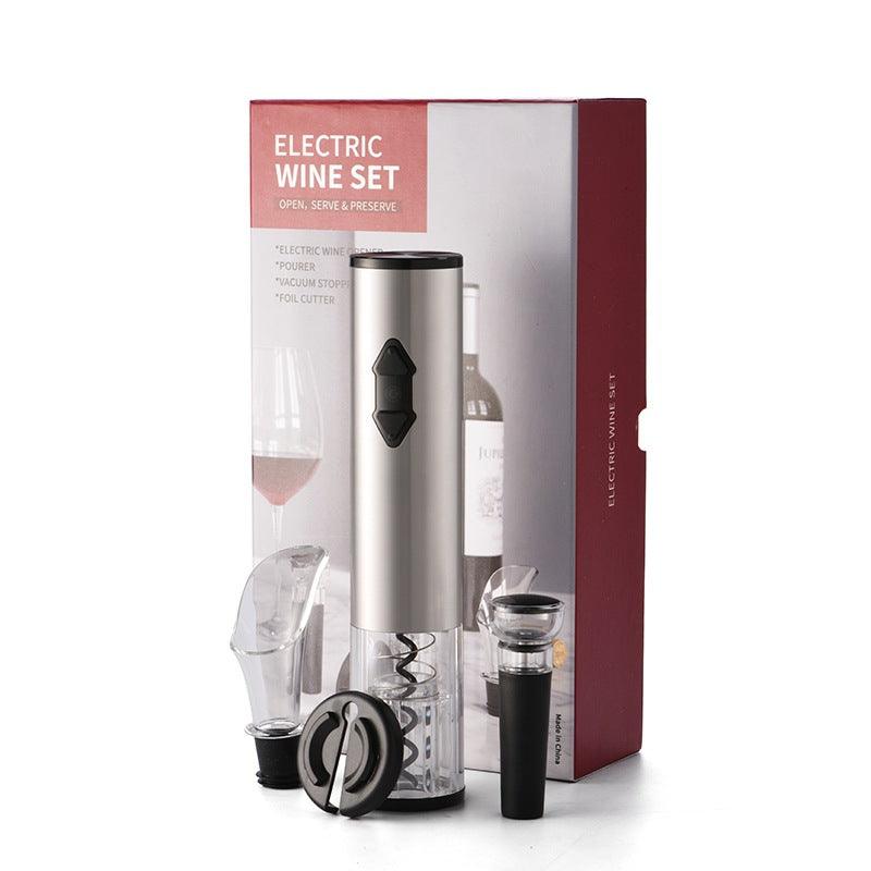 Electric Wine Opener Corkscrew Foil Cutter Set Automatic High-end Bottle Opener For Wine Kitchen Gadgets Can Opener - Nioor