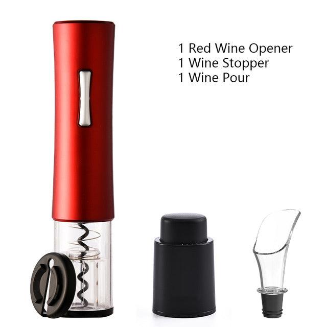 Electric Wine Opener Corkscrew Foil Cutter Set Automatic High-end Bottle Opener For Wine Kitchen Gadgets Can Opener - Nioor