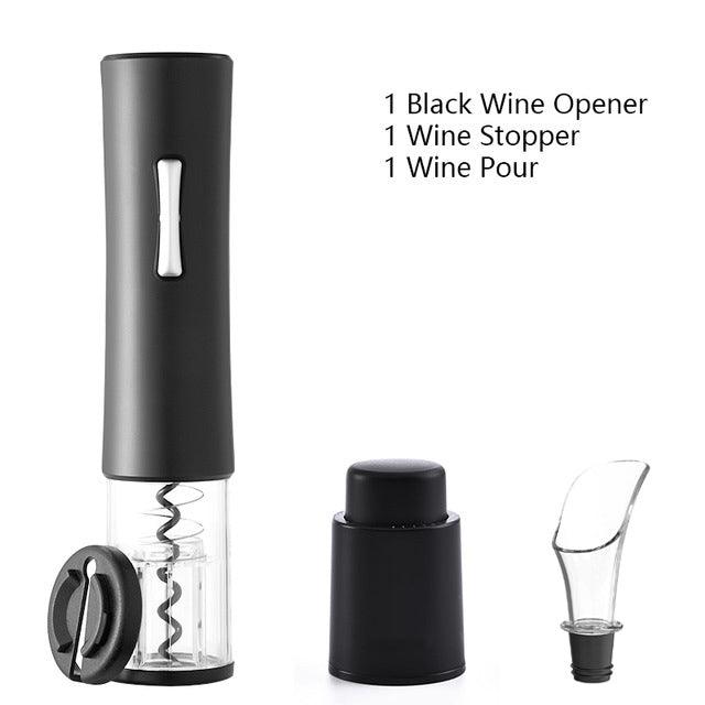 Electric Wine Opener Corkscrew Foil Cutter Set Automatic High-end Bottle Opener For Wine Kitchen Gadgets Can Opener - Nioor