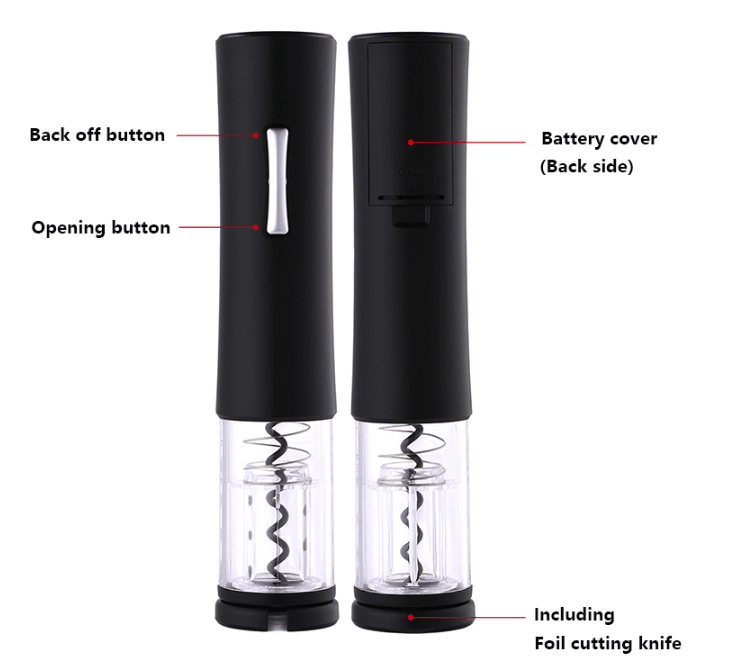 Electric Wine Opener Corkscrew Foil Cutter Set Automatic High-end Bottle Opener For Wine Kitchen Gadgets Can Opener - Nioor