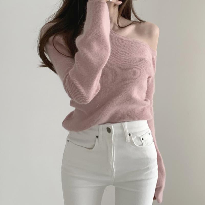 Elegant And Slim Skinny Long Sleeve Sweater - Nioor