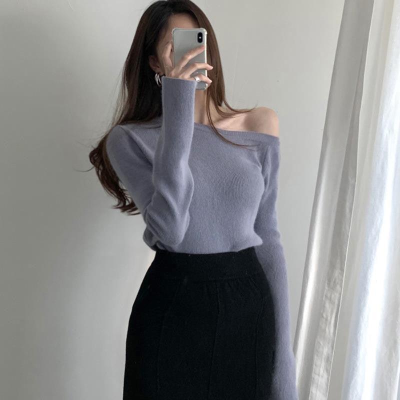 Elegant And Slim Skinny Long Sleeve Sweater - Nioor