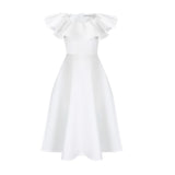 Elegant Ruffle Large Dress - Nioor