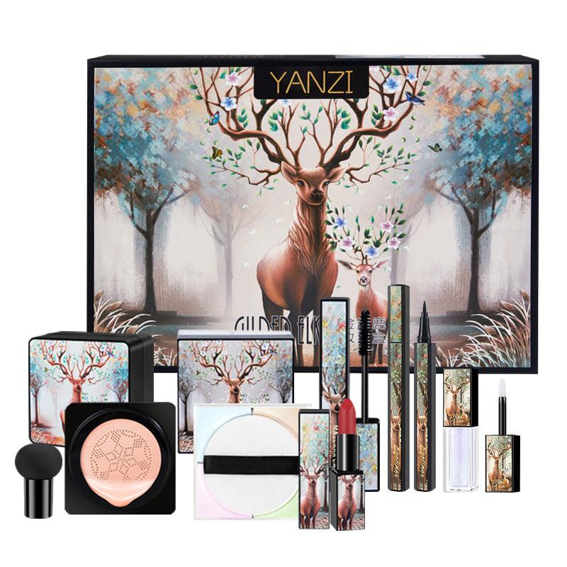 Elk Makeup Set Cosmetics Student Makeup Set Eye Shadow Plate Lipstick Full Set - Nioor