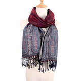 Ethnic Style Cashew Scarf Air Conditioning Talma Scarf Dual-use Jacquard Tassel - Nioor