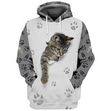 Europe And America Cat Dog And Cow Men's Casual 3d Digital Sweater - Nioor