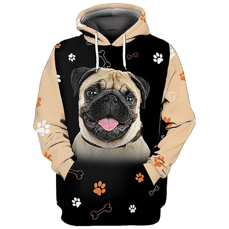 Europe And America Cat Dog And Cow Men's Casual 3d Digital Sweater - Nioor