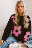 European And American Fashion Floral Print Warm Sweater Woman - Nioor