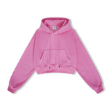 European And American High Street Women's Short Hooded Plush Sweater - Nioor