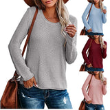 European And American New Women's Sweater Round Neck Loose - Nioor