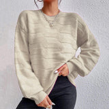 European And American Pure Color All-matching Simple Fashion Sweater - Nioor