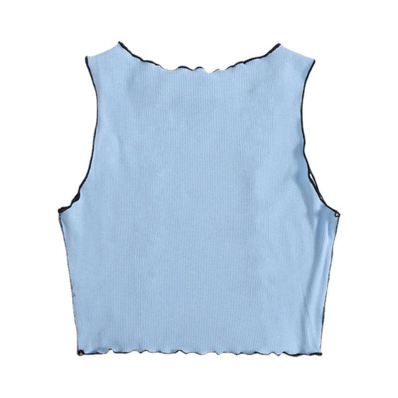 European And American Short Summer Knitted Vest Women's Clothing - Nioor