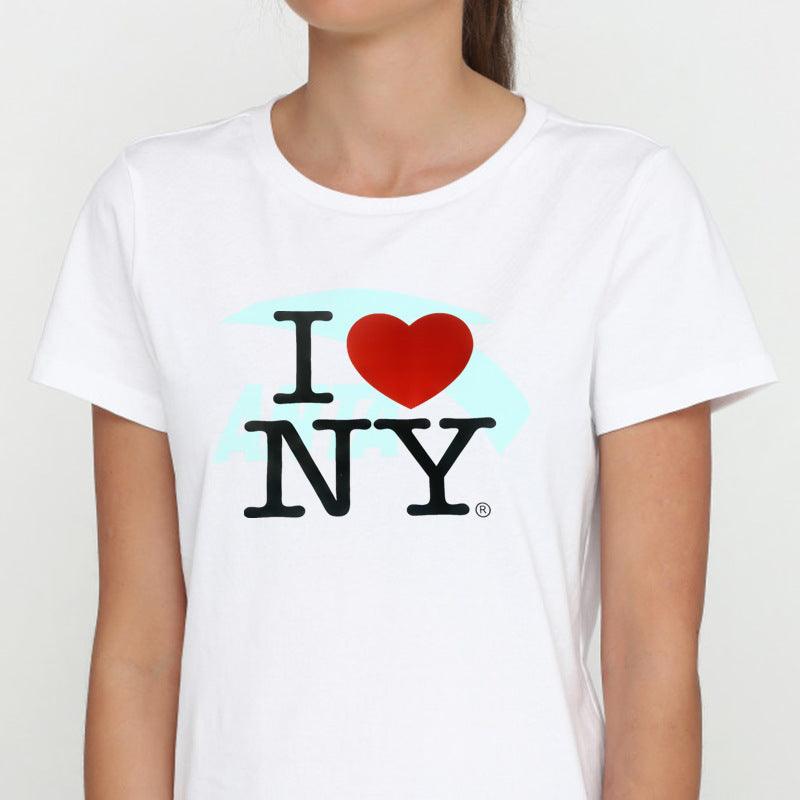 European And American Street Style Casual Letter Print Short-sleeve T-shirt - Nioor