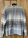 European And American Women's New Hooded Stripe Casual Knitwear - Nioor