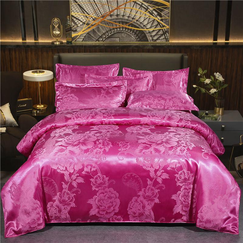 European Jacquard Quilt Cover Single And Double Silk - Nioor