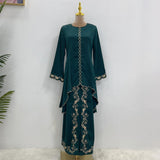 Exquisite Embroidered Middle East Dress Suit - Nioor