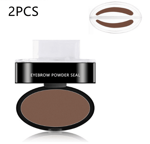 Eyebrow Powder Stamp Tint Stencil Kit Cosmetics Professional Makeup Waterproof Eye Brow Stamp Lift Eyebrow Enhancers Stencil Kit - Nioor